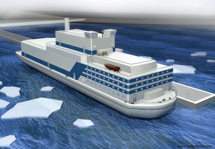 Rússia Aprova Usina Nuclear Flutuante de 70 MW para Alimentar Chukotka