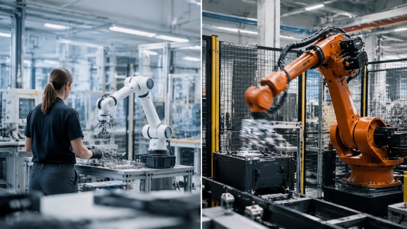 Cobot vs Robô Industrial: Qual Escolher em 2026