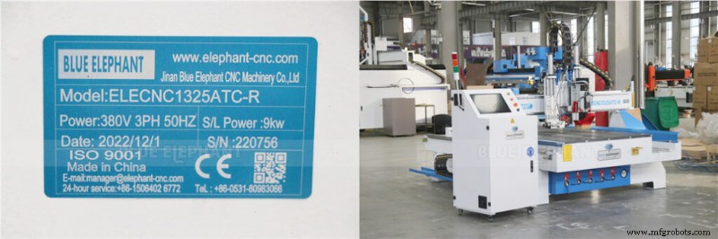 Máquina CNC ELECNC 1325ATC-R Entregue à Etiópia – Solução Confiável da Blue Elephant