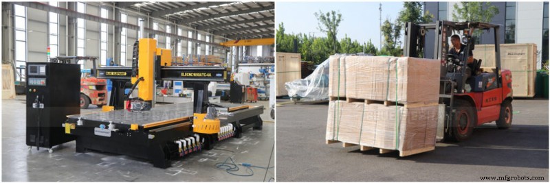 Máquina CNC 1650 ATC 4-Eixos para Marcenaria Agora Enviada aos Estados Unidos