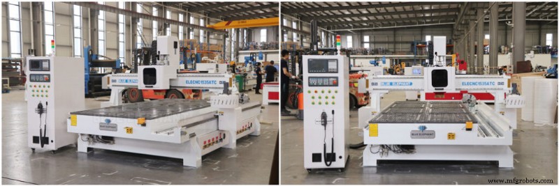 Máquina CNC Rotativa 1535 ATC Personalizada para Gravação em Madeira a Ser Entregue à Arábia Saudita
