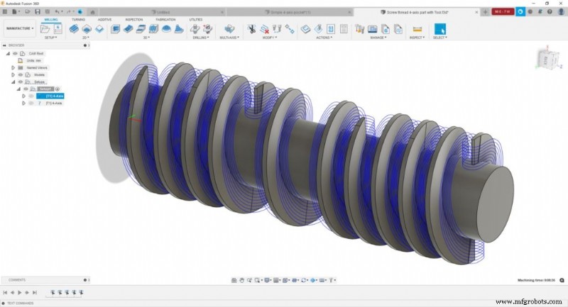 Desbloqueie Precisão e Lucro com Usinagem 4 Eixos no Autodesk Fusion for Manufacturing
