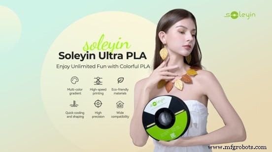 Creality Lança Soleyin: Nova Sub-marca de Filamento 3D Vibrante e Acessível
