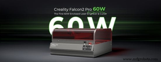 Apresentando Creality Falcon 2 Pro 60W: Primeira Gravadora e Cortadora a Laser Classe 1 Enclosed