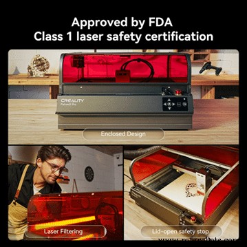 Apresentando Creality Falcon 2 Pro 60W: Primeira Gravadora e Cortadora a Laser Classe 1 Enclosed