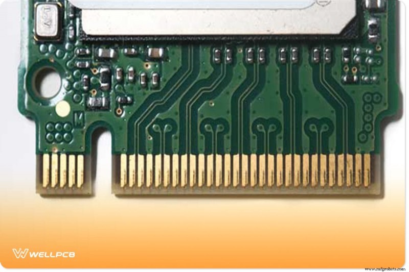 Chanfro de Conector de Borda – Banho de Ouro nos Dedos para Conexões PCI Confiáveis