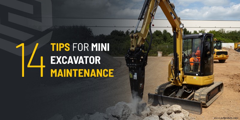 14 Dicas Essenciais de Manutenção para Mini Escavadeiras