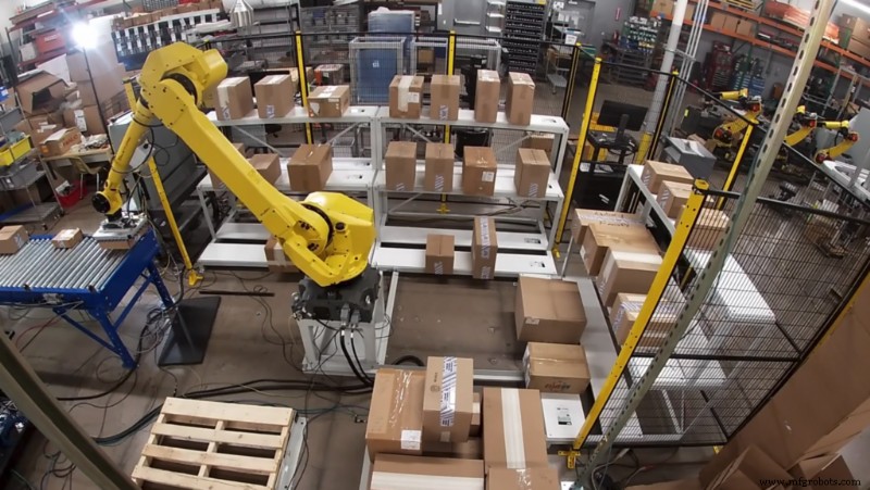 Paletização de Caixas Mistas em Tempo Real Alimentada pelo Photoneo MotionCam-3D